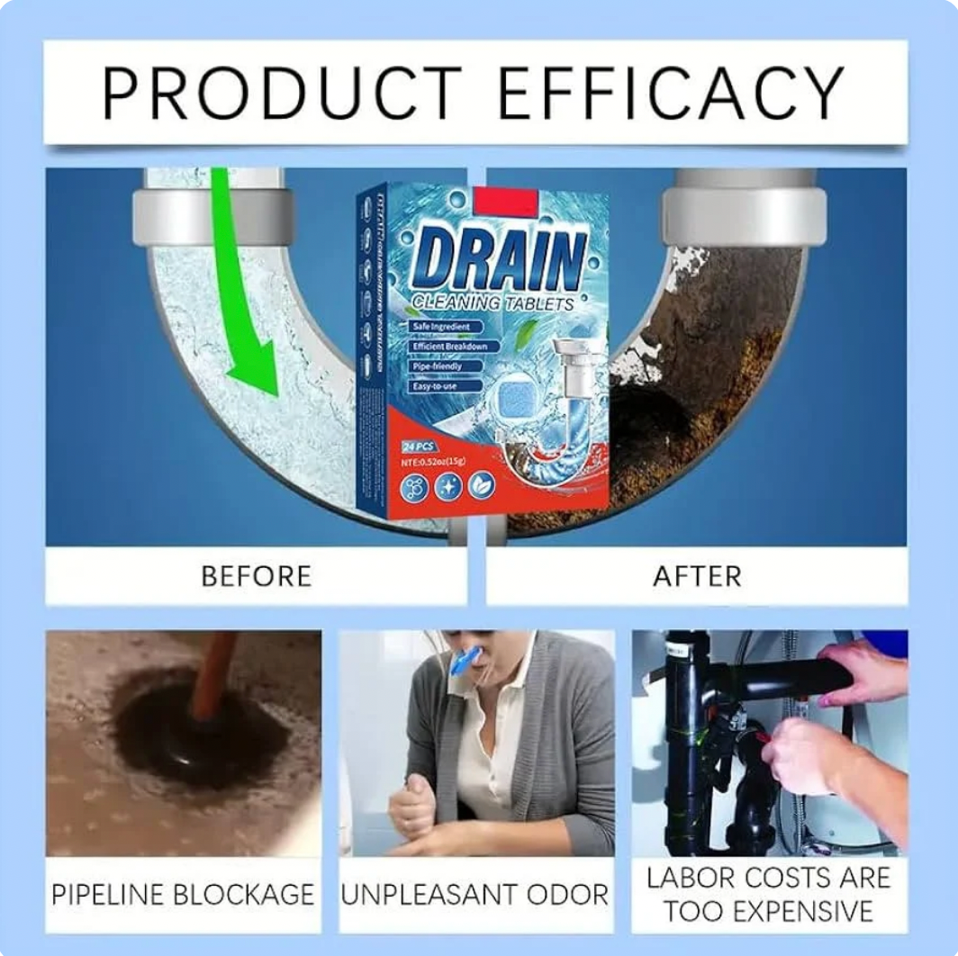 Cartliv™ Premium Drain Cleaner Tablets