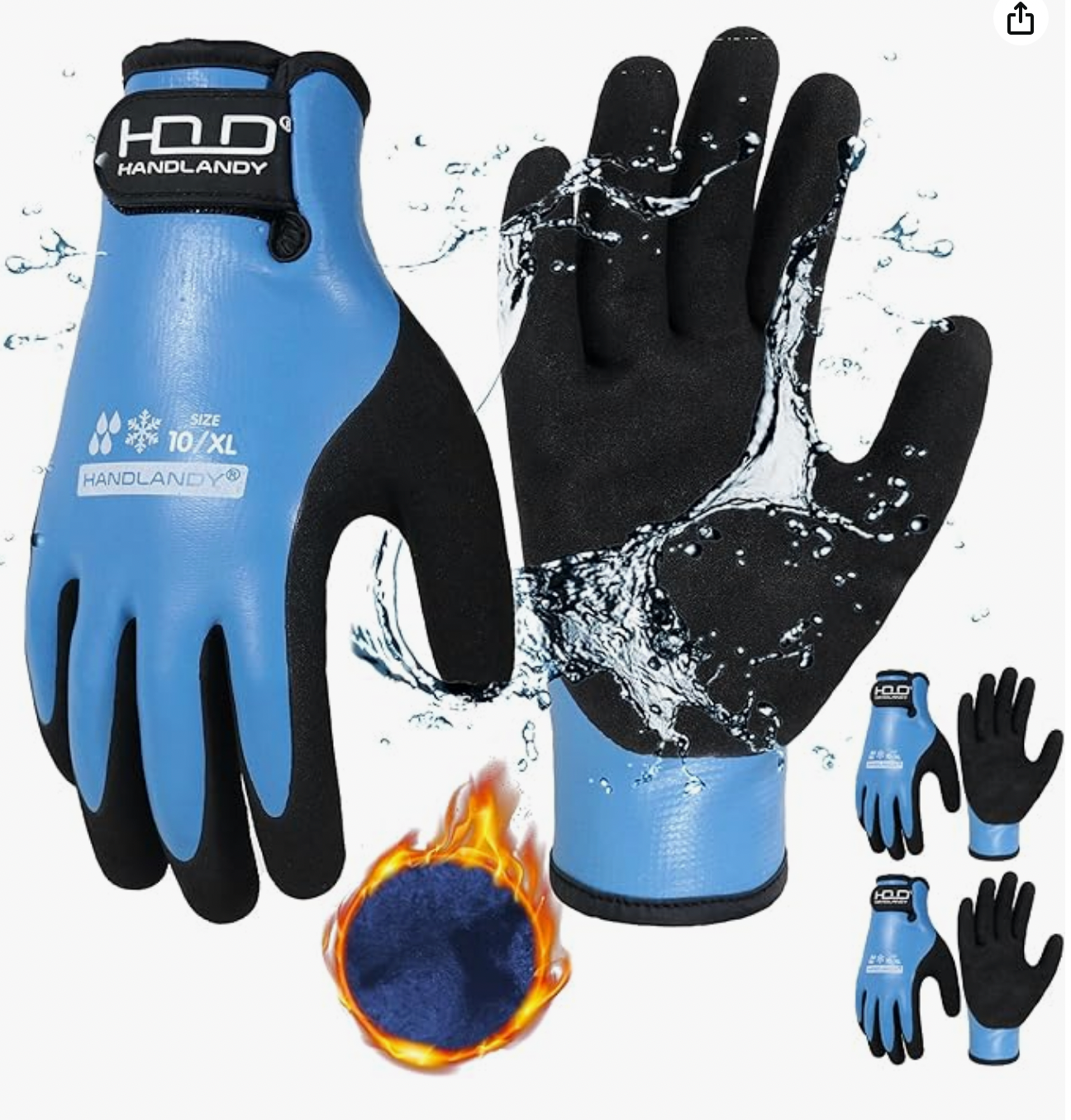 Premium Waterproof Winter Work Gloves
