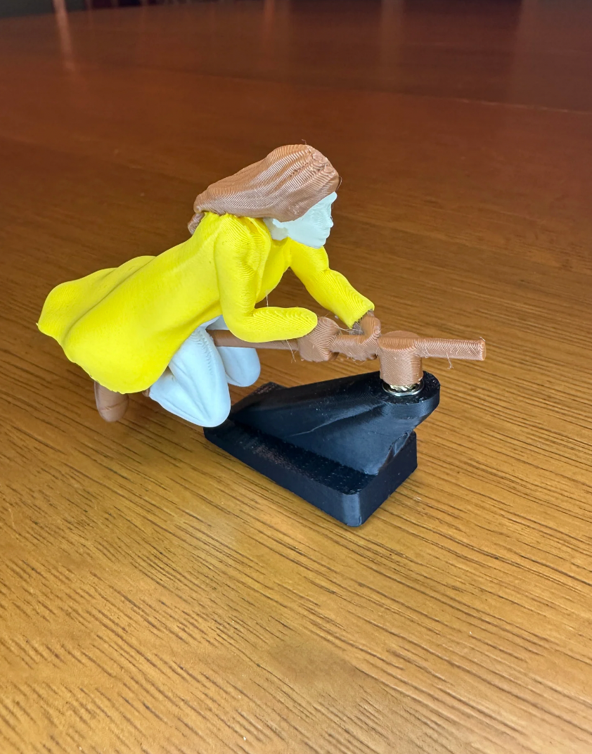 Premium Magical Broomstick Dashboard Ornament – Sorcery Car Decor