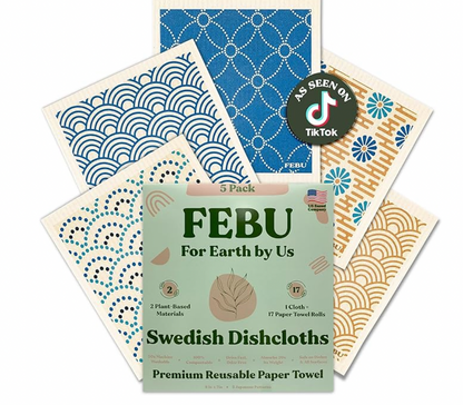 Eco-Friendly Swedish Dishcloths 5 Pack