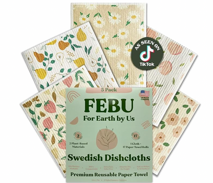 Eco-Friendly Swedish Dishcloths 5 Pack