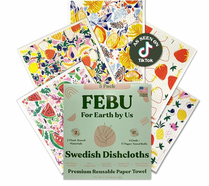 Eco-Friendly Swedish Dishcloths 5 Pack