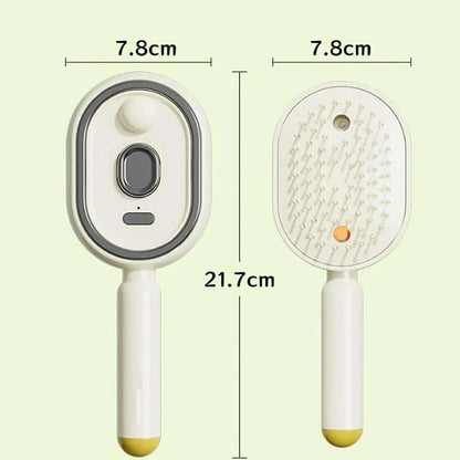 Cartliv™ Rechargeable Hair Straightener Brush with Detangling Comb