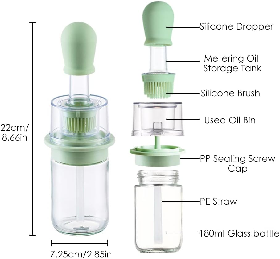 Cartliv™ 2-in-1 Oil Dispenser with Brush-2 Piece Combo