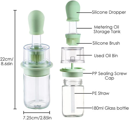 Cartliv™ 2-in-1 Oil Dispenser with Brush-2 Piece Combo