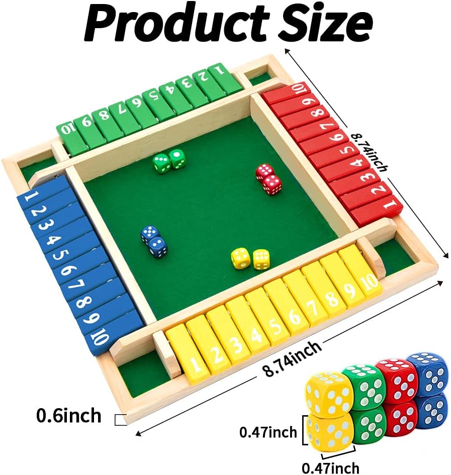 Shut the Box Classic Dice Game