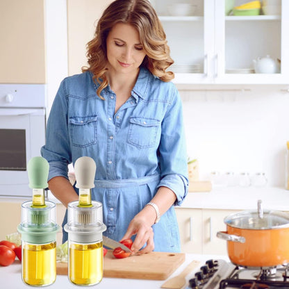 Cartliv™ 2-in-1 Oil Dispenser with Brush-2 Piece Combo