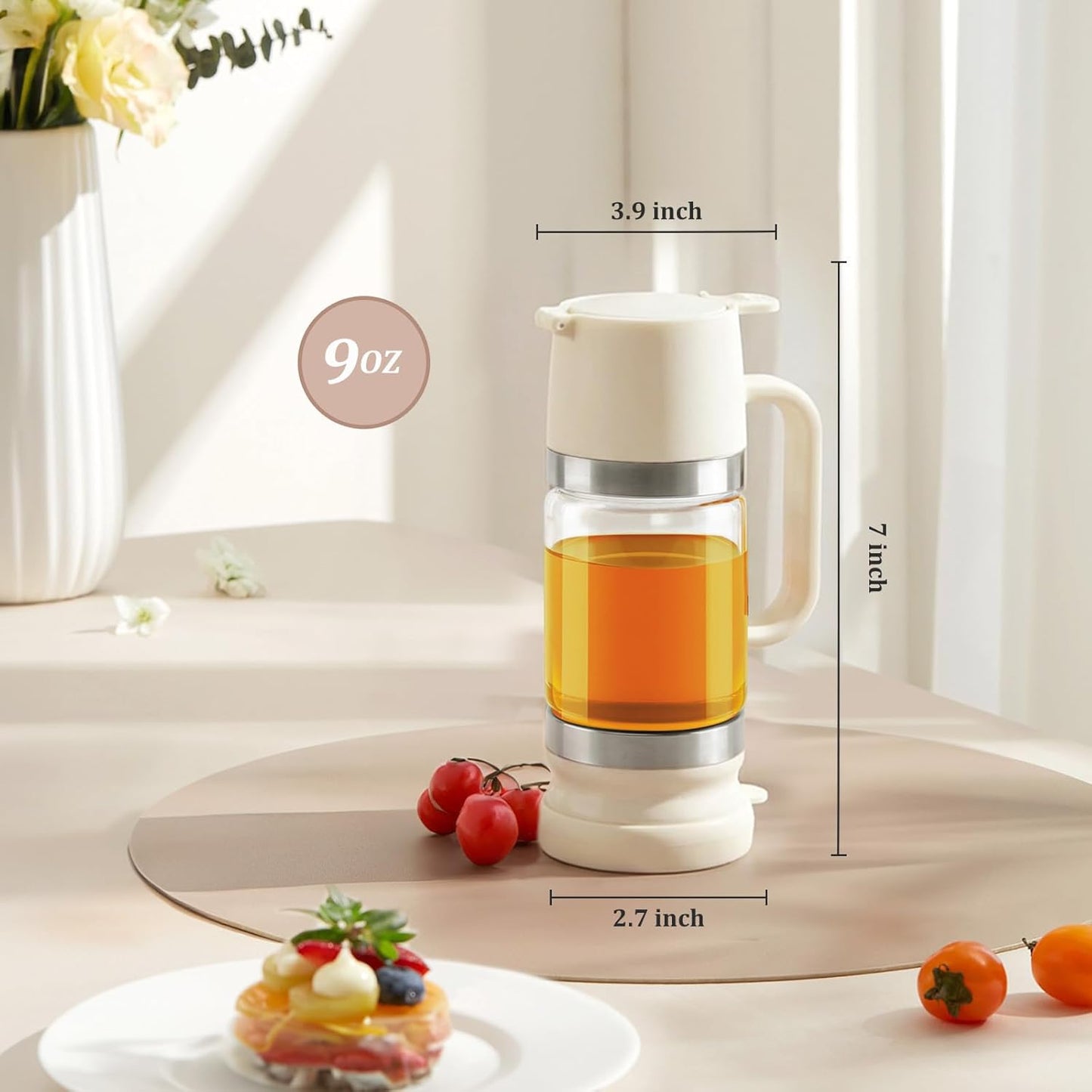 Glass Honey Dispenser Pot