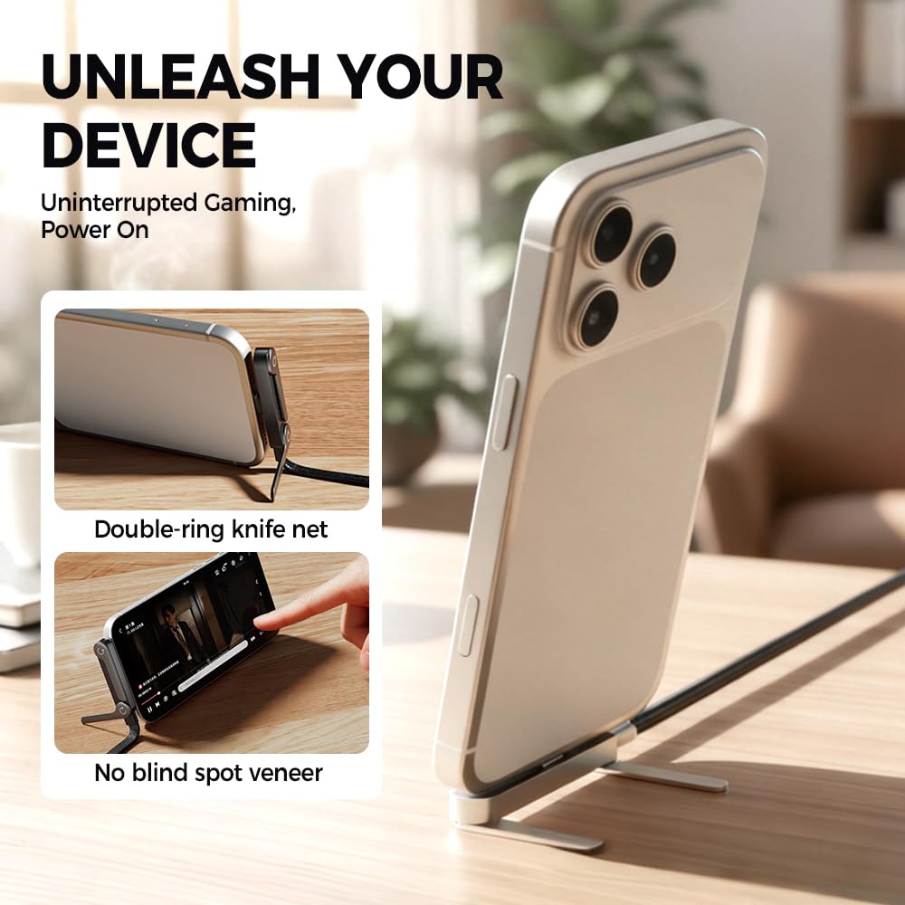 240W Ultra-Fast Charging Cable with Built-In Phone Stand-Type C for Iphone And Samsung