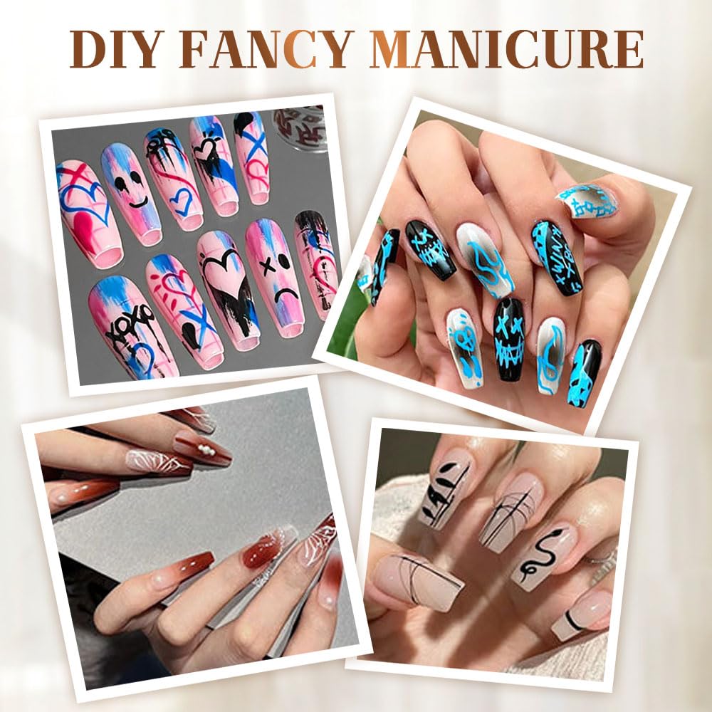 Vibrant Nail Art Pen Set 12 Colors
