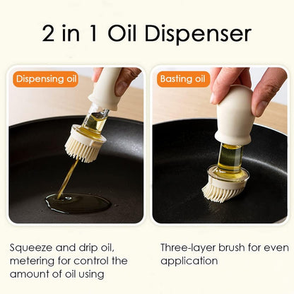 Cartliv™ 2-in-1 Oil Dispenser with Brush-2 Piece Combo