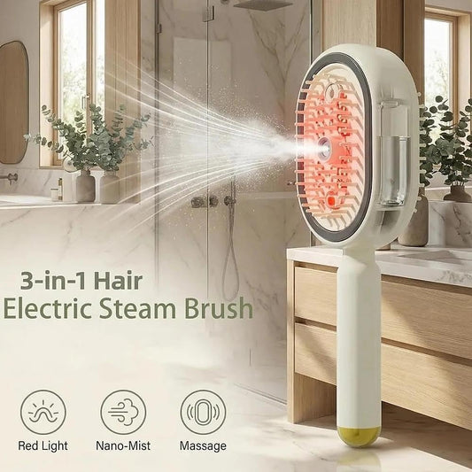 Cartliv™ Rechargeable Hair Straightener Brush with Detangling Comb