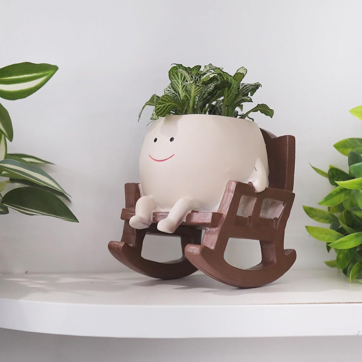 Charming Rocking Chair Planter Pot