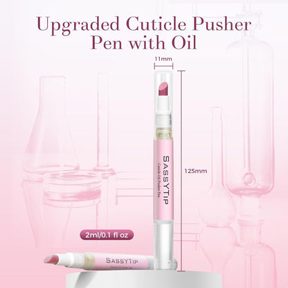 Cuticle Oil Pen And Pusher (2 Pcs)