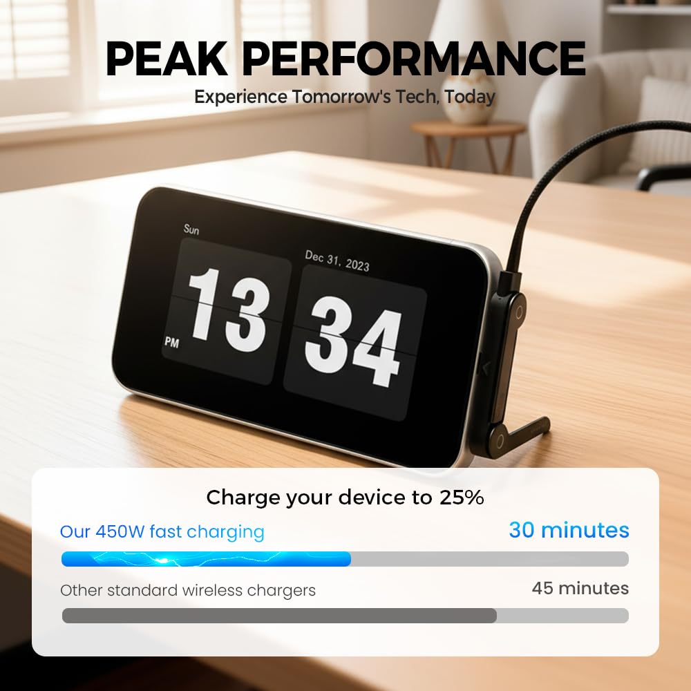 240W Ultra-Fast Charging Cable with Built-In Phone Stand-Type C for Iphone And Samsung
