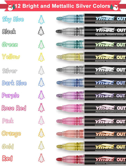 Glitter Shimmer Gel Pens Set