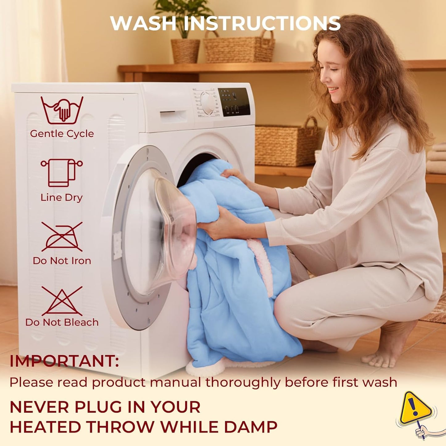 CozyWear Heated Blanket