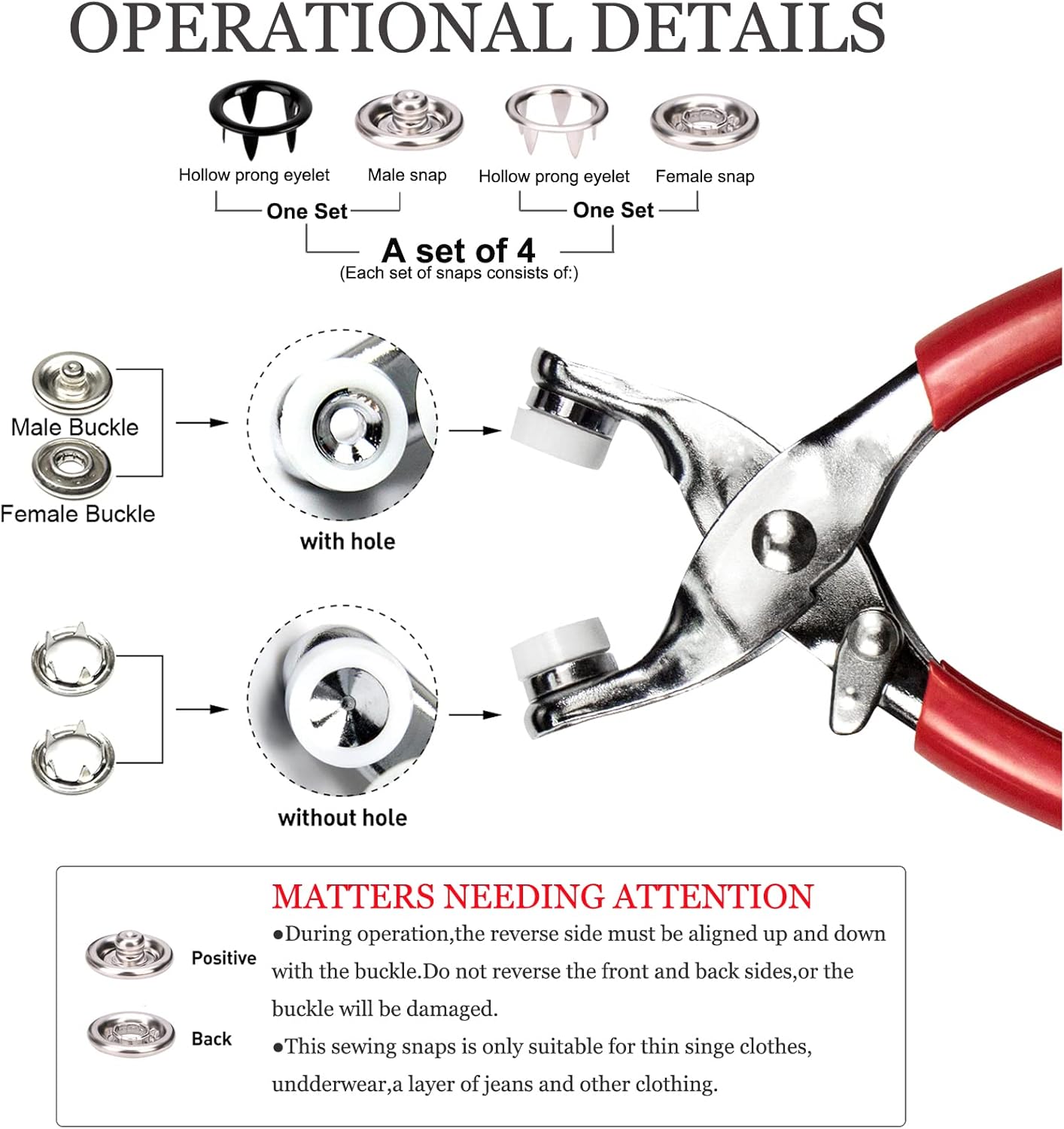 Versatile Metal Snap Kit