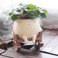 Charming Rocking Chair Planter Pot