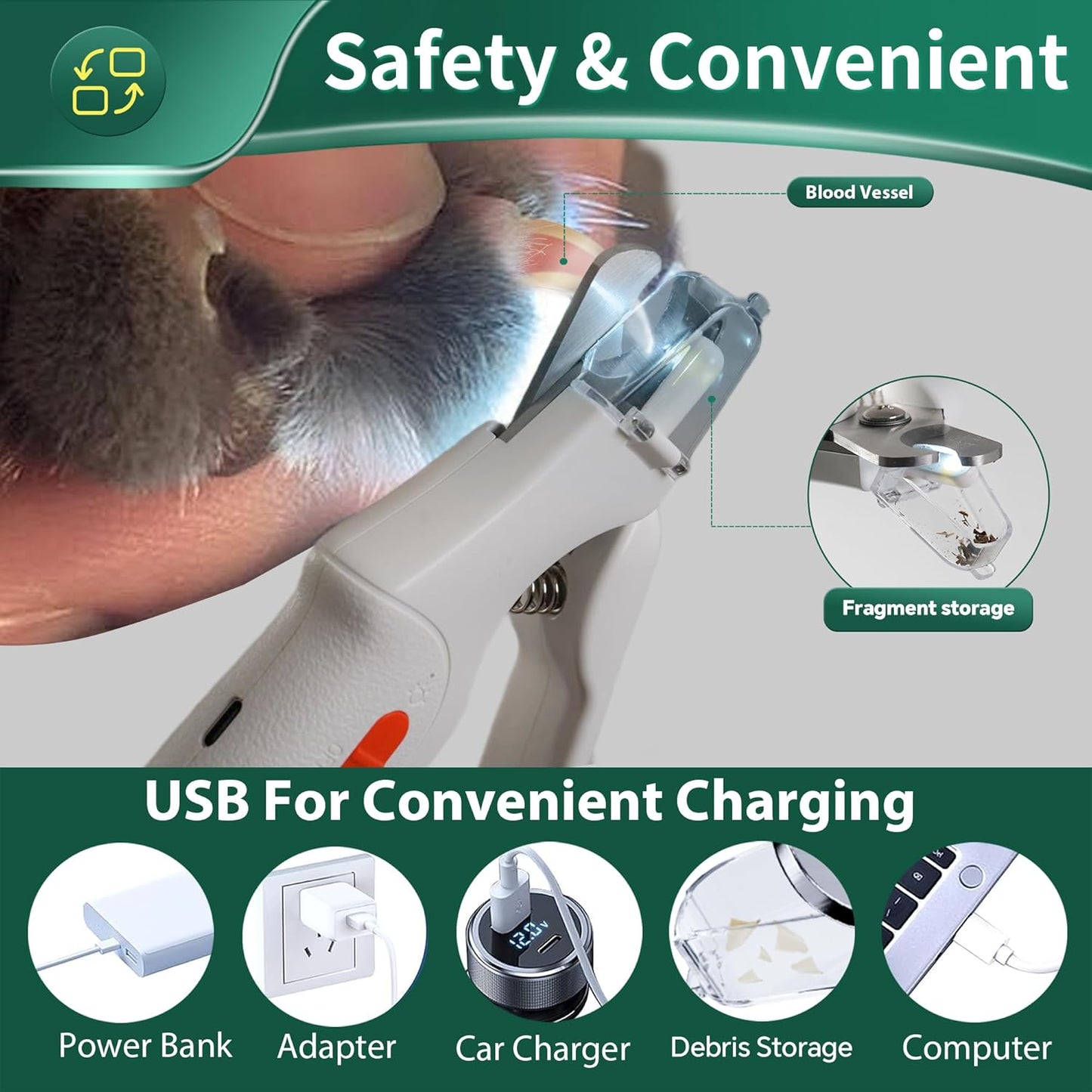 Led Light Grooming Clipper