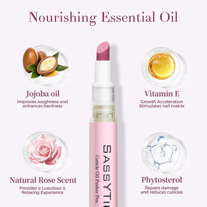Cuticle Oil Pen And Pusher (2 Pcs)