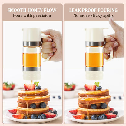 Glass Honey Dispenser Pot