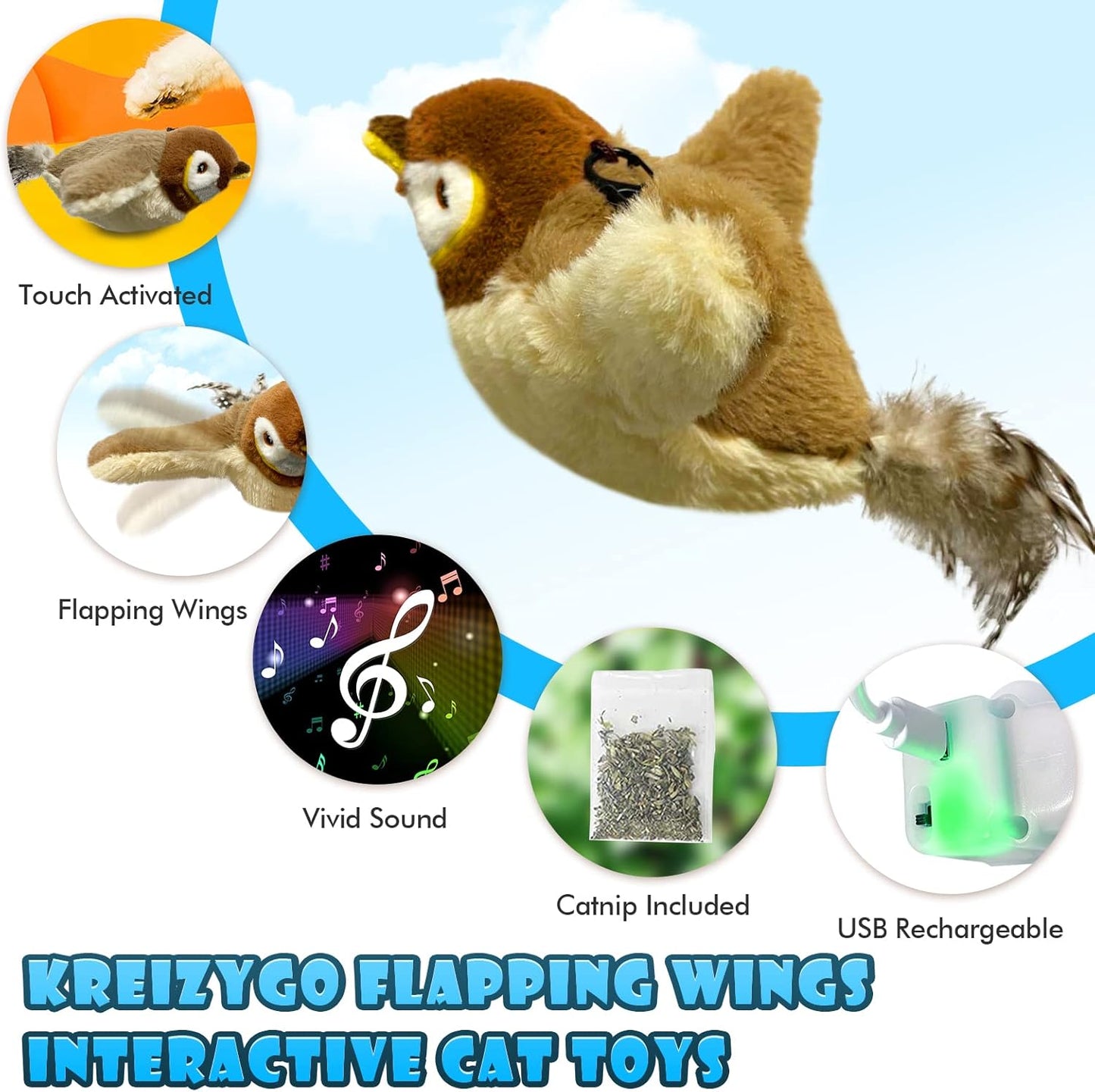FlappyChase Interactive Cat Toy