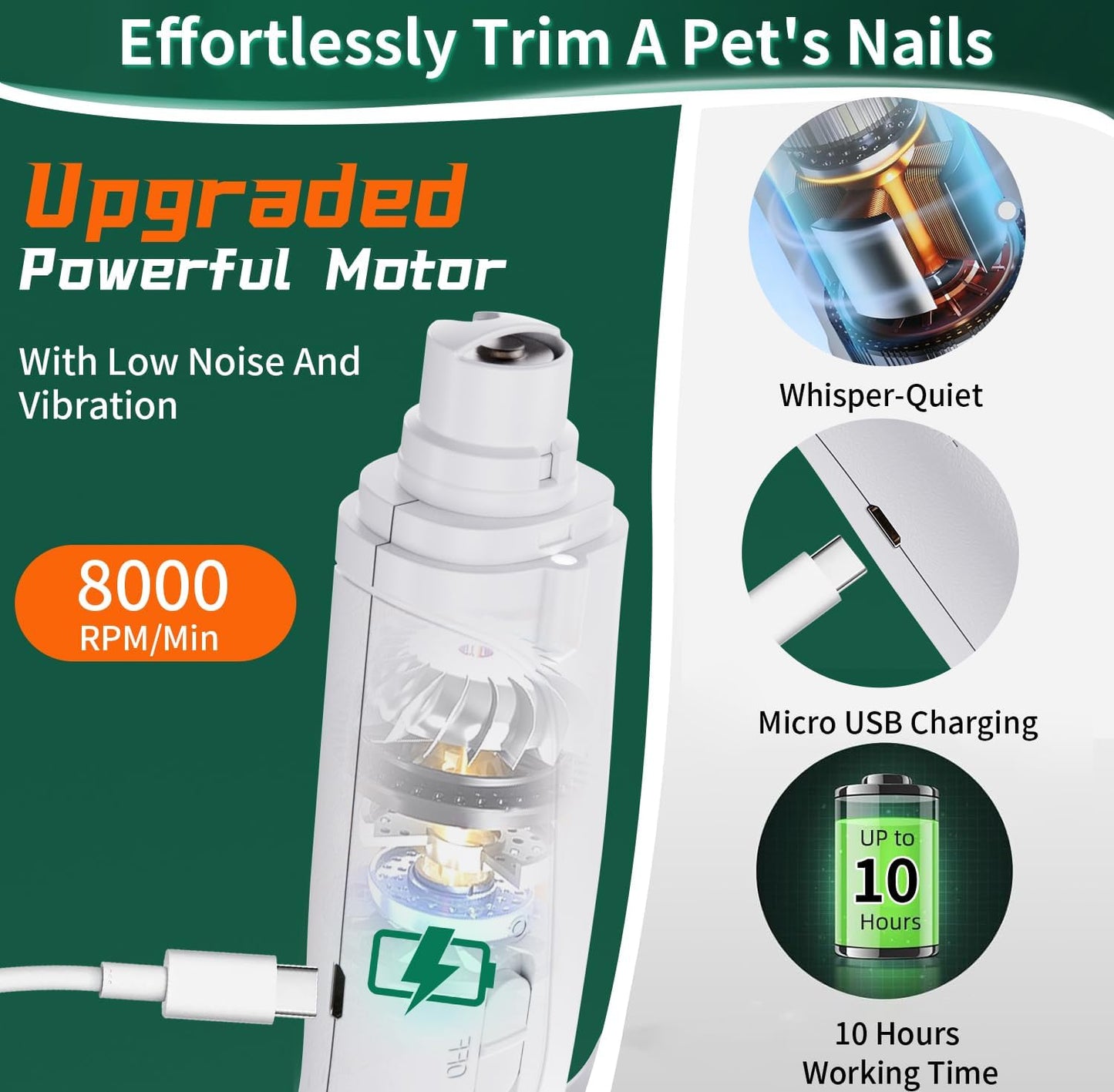 Led Light Grooming Clipper