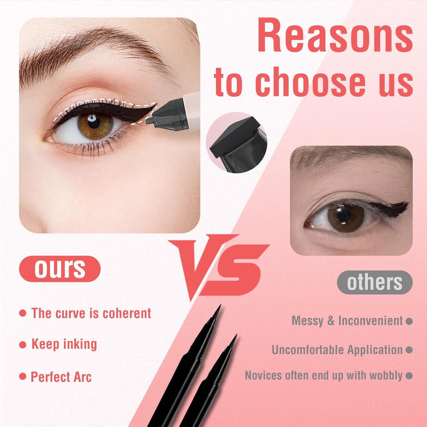 Winged Eyeliner Stamp Set