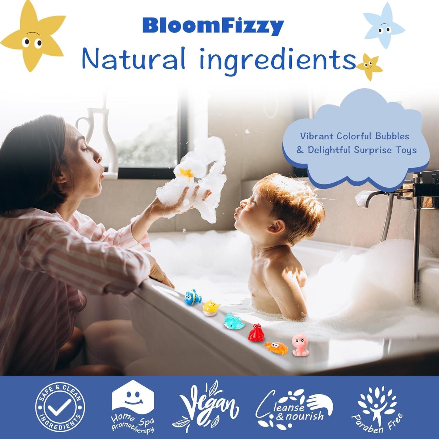 Cartliv™ Bath Bombs for Kids with Toys Inside (15 Pcs)