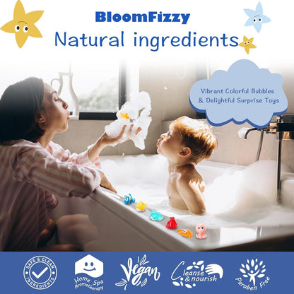 Cartliv™ Bath Bombs for Kids with Toys Inside (15 Pcs)