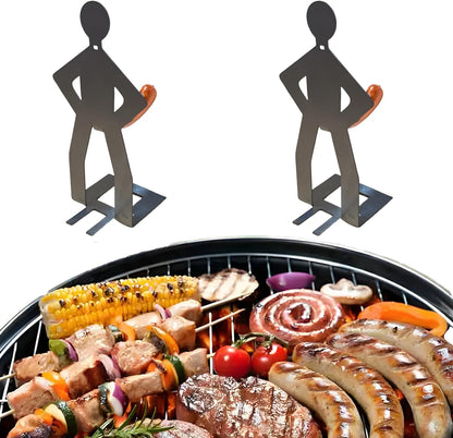 Standing Man BBQ Sausage Holder-2 pcs Combo