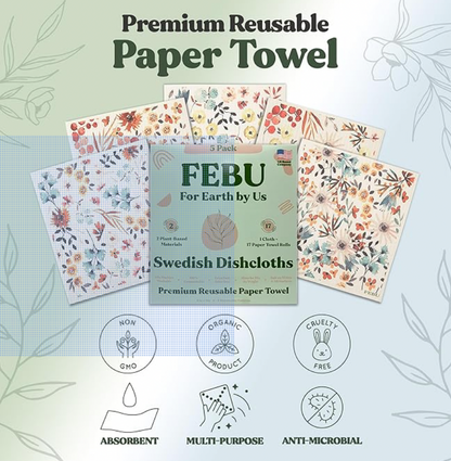 Eco-Friendly Swedish Dishcloths 5 Pack