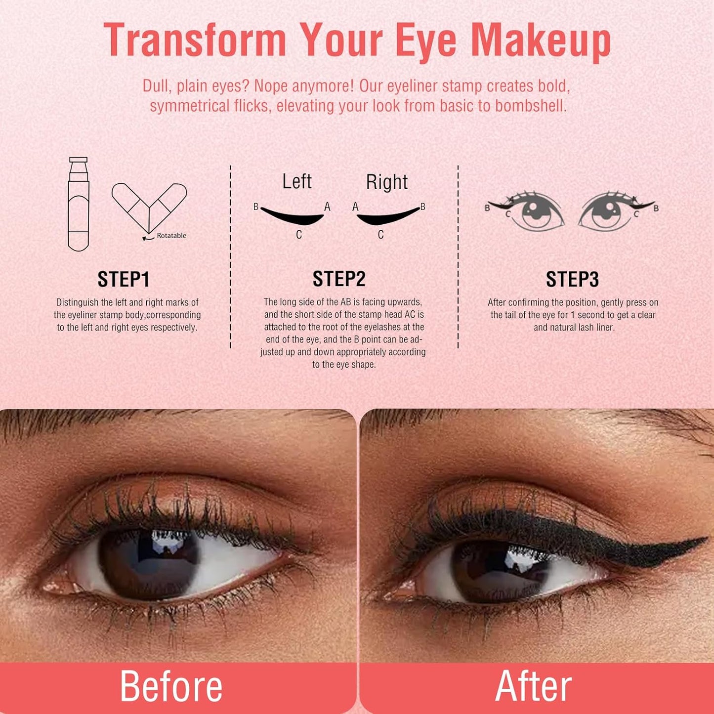 Winged Eyeliner Stamp Set