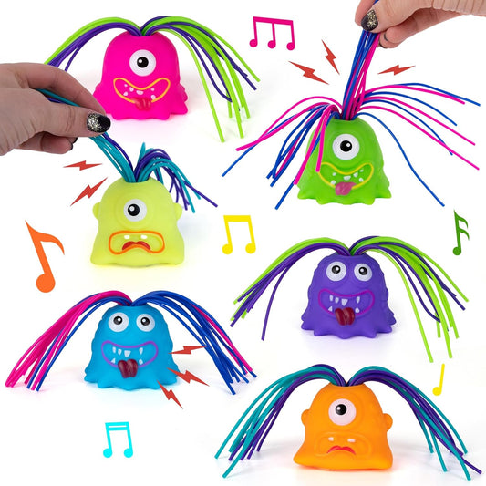 Cartliv™ Hair Pulling Screaming Monster Fidget Toys - 6 Pcs Combo