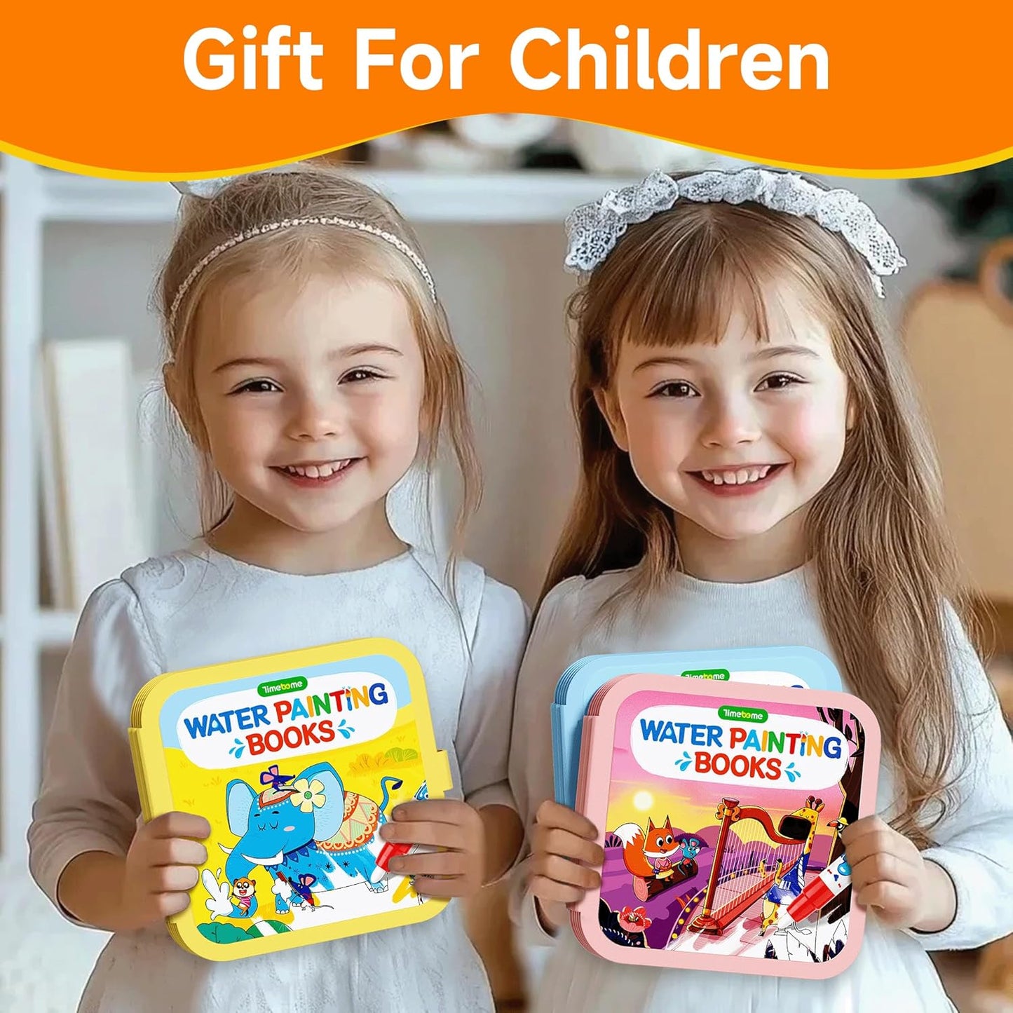 Magic Water Reveal Coloring Set -3 Book  Combo