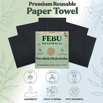 Eco-Friendly Swedish Dishcloths 5 Pack