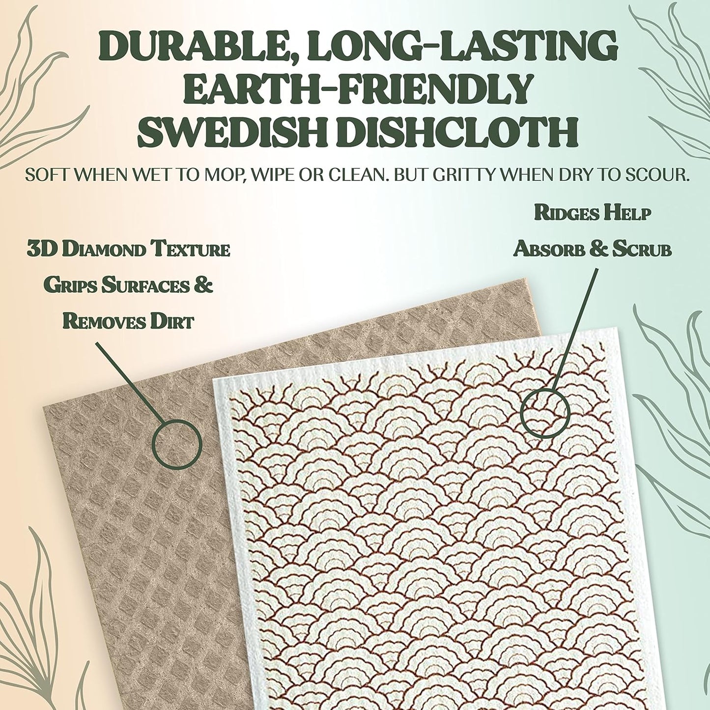 Eco-Friendly Swedish Dishcloths 5 Pack