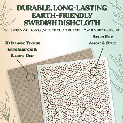 Eco-Friendly Swedish Dishcloths 5 Pack