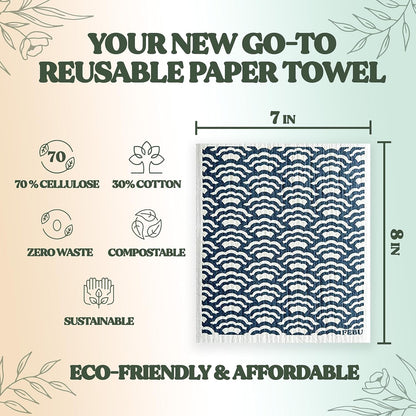 Eco-Friendly Swedish Dishcloths 5 Pack