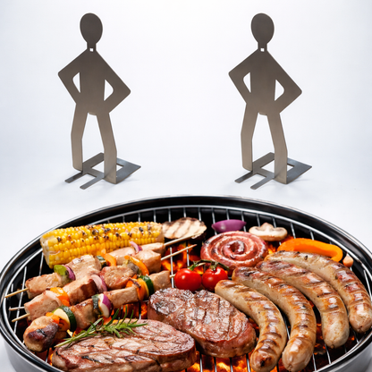 Standing Man BBQ Sausage Holder-2 pcs Combo
