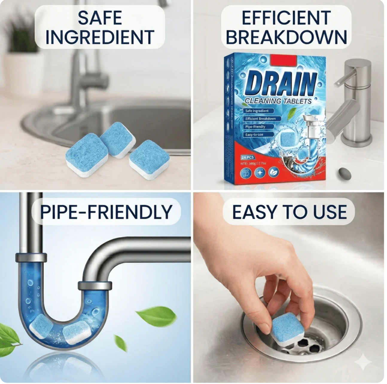 Cartliv™ Premium Drain Cleaner Tablets