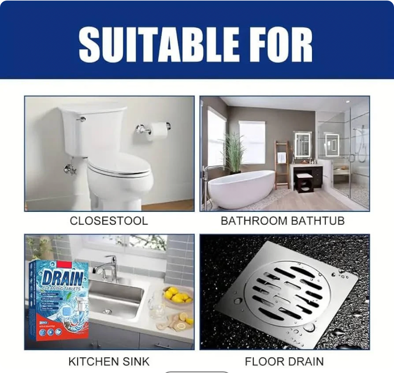 Cartliv™ Premium Drain Cleaner Tablets