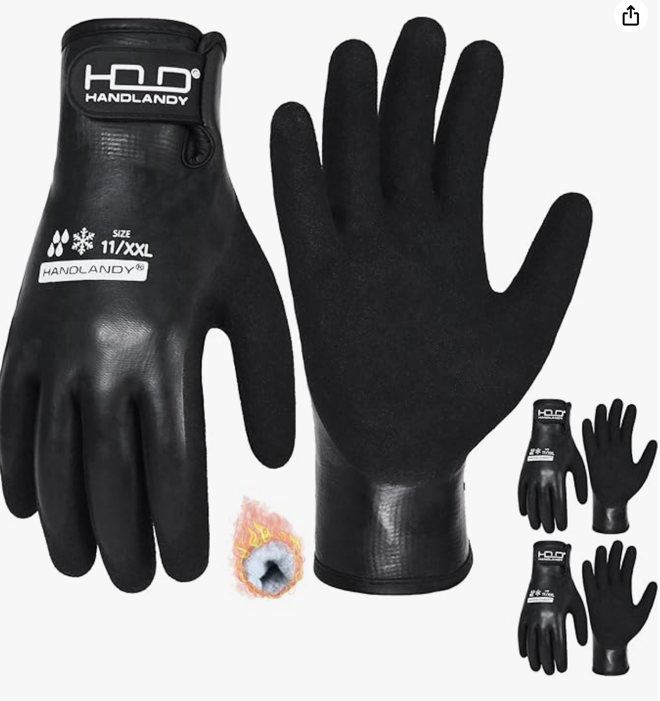 Premium Waterproof Winter Work Gloves