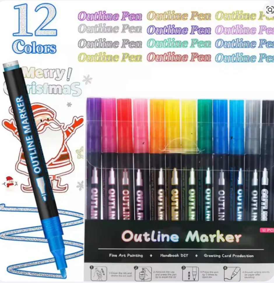 Glitter Shimmer Gel Pens Set