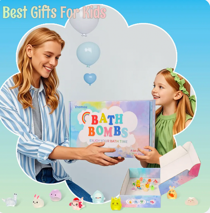Cartliv™ Bath Bombs for Kids with Toys Inside (15 Pcs)