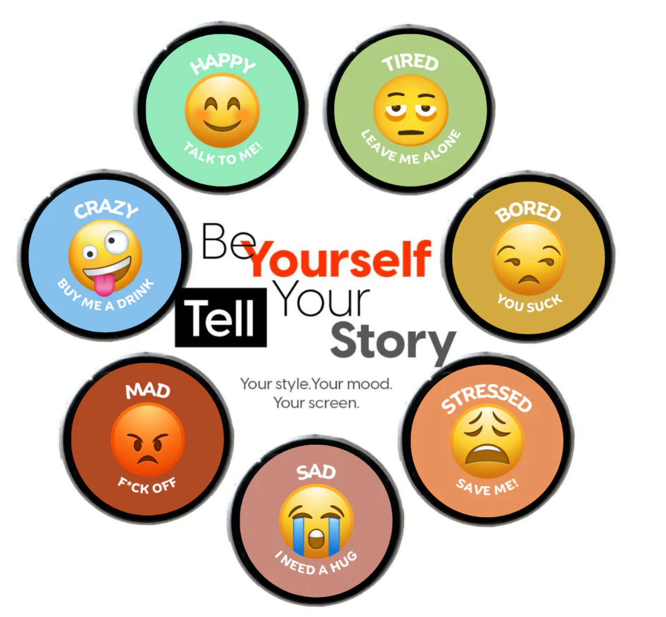 MemoPin - Mood Badge